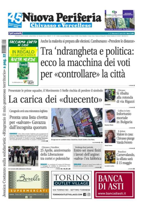 La Nuova Periferia è in edicola oggi, mercoledì 27 aprile