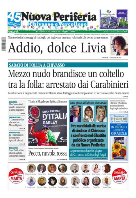 La Nuova Periferia è in edicola oggi, mercoledì 1 giugno