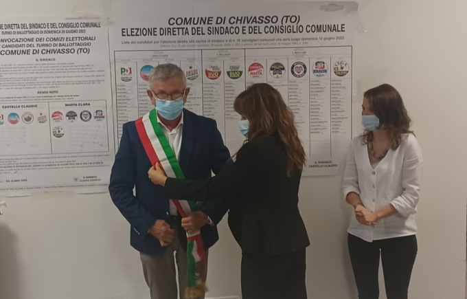 Claudio Castello proclamato sindaco di Chivasso