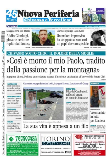 La Nuova Periferia è in edicola oggi, mercoledì 6 luglio