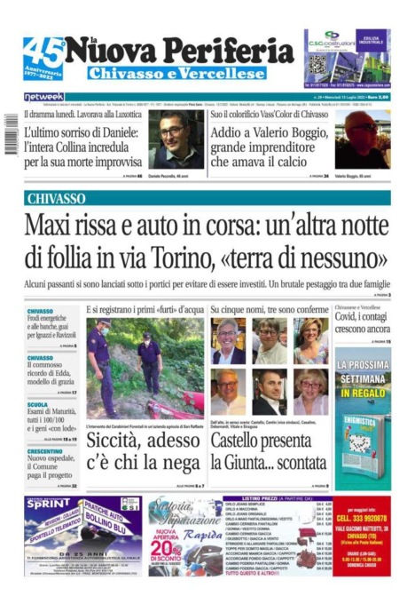 La Nuova Periferia è in edicola oggi, mercoledì 13 luglio