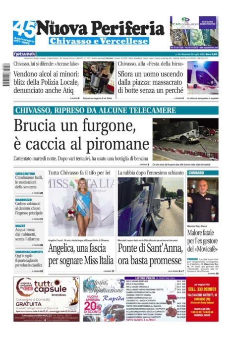 La Nuova Periferia è in edicola oggi, mercoledì 20 luglio