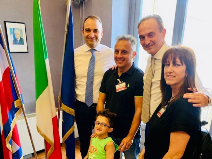 Il Presidente Cirio incontra Simone, il Piccolo Grande Guerriero