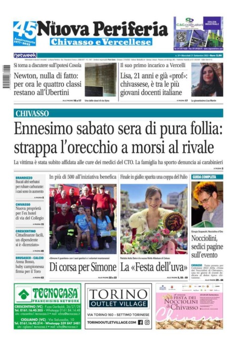 La Nuova Periferia è in edicola oggi, mercoledì 21 settembre
