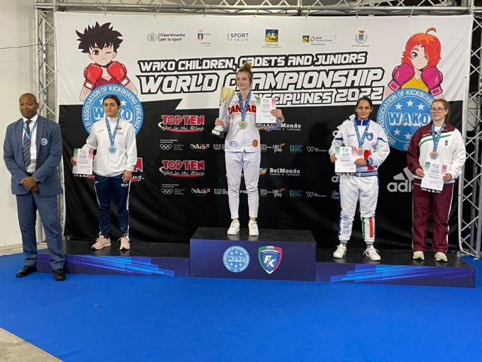Mondiale di kick-light: Gioia Fasano conquista il terzo posto