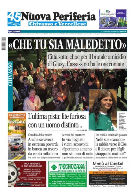 La Nuova Periferia è in edicola oggi, mercoledì 19 ottobre