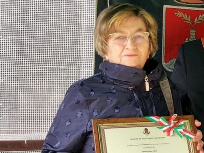 Clara Viano fa vivere la trattoria La Pace