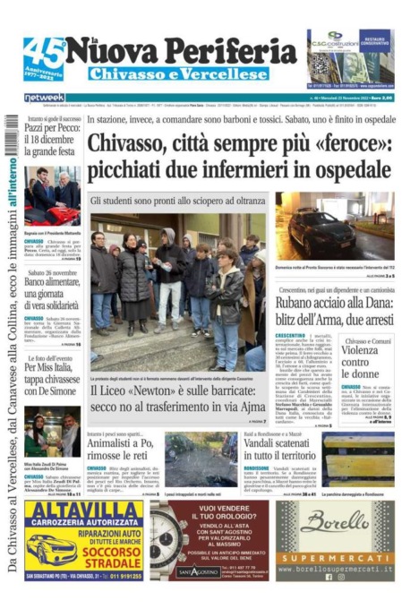 La Nuova Periferia è in edicola oggi, mercoledì 23 novembre