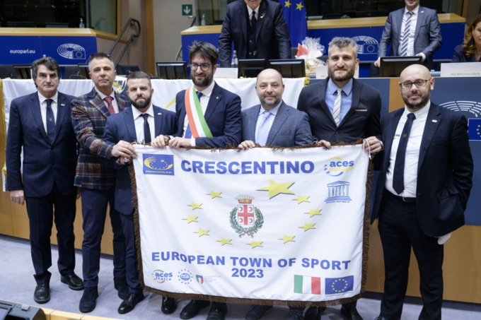 Consegnata la bandiera di “European Town of Sport 2023”