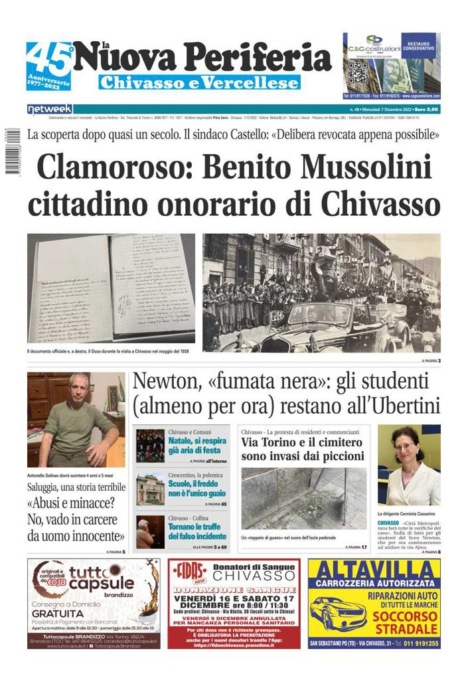 La Nuova Periferia è in edicola oggi, mercoledì 7 dicembre