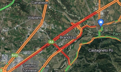 Traffico paralizzato sulla A4 all'altezza di Brandizzo