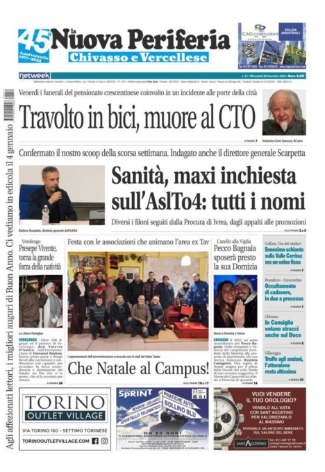 La Nuova Periferia è in edicola oggi, mercoledì 28 dicembre