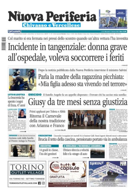 La Nuova Periferia è in edicola oggi, mercoledì 11 gennaio