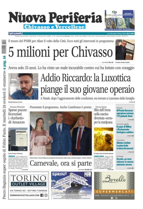 La Nuova Periferia è in edicola oggi, mercoledì 18 gennaio