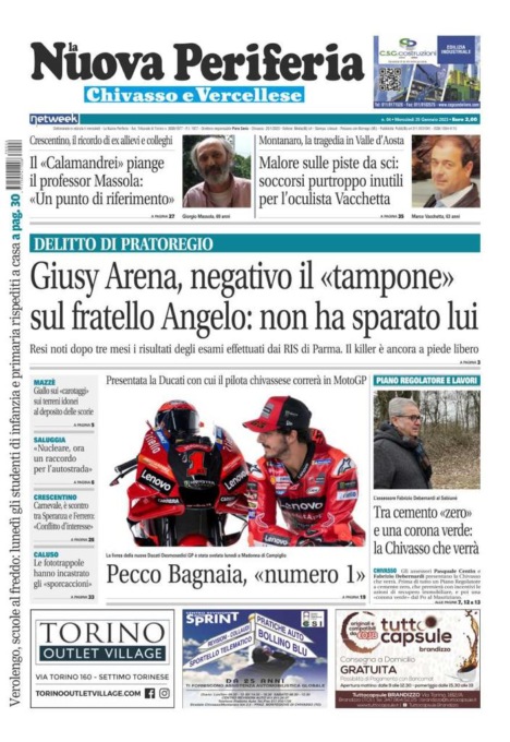 La Nuova Periferia è in edicola oggi, mercoledì 25 gennaio