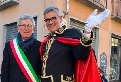 Carnevale di Chivasso, l’investitura dell’Abbà Franco D’Aguanno LE FOTO