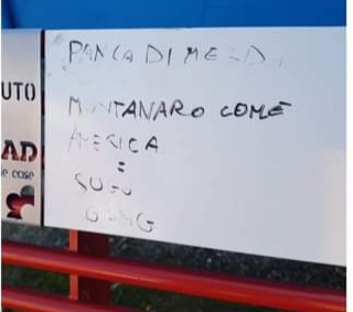 Vandalizzata la Panchina Rossa