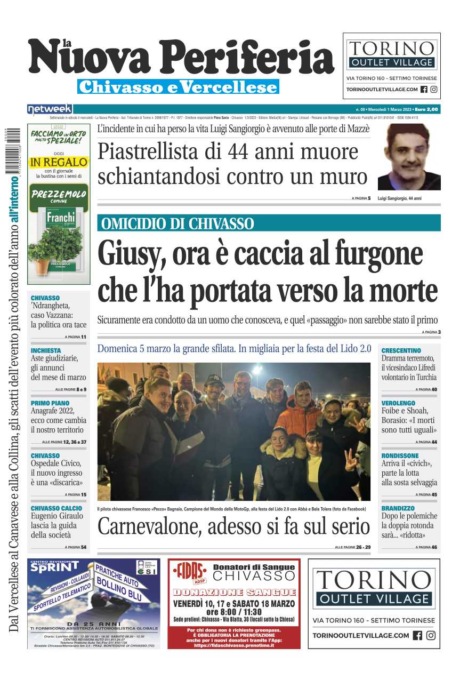 La Nuova Periferia è in edicola oggi, mercoledì 1 marzo