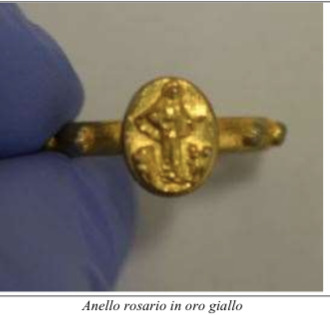 Anello rosario in oro giallo