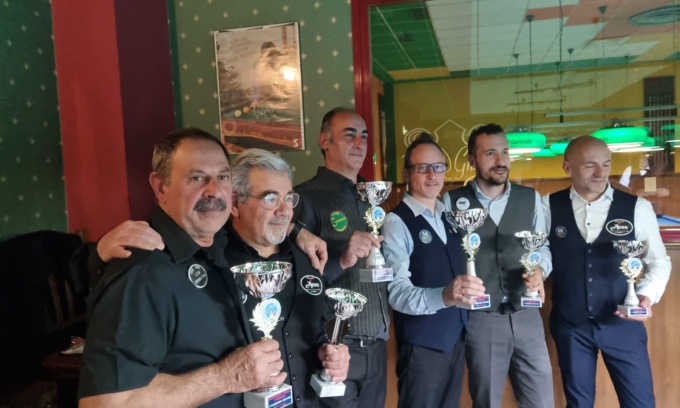 Biliardo, trionfa Luciani del club di Crescentino