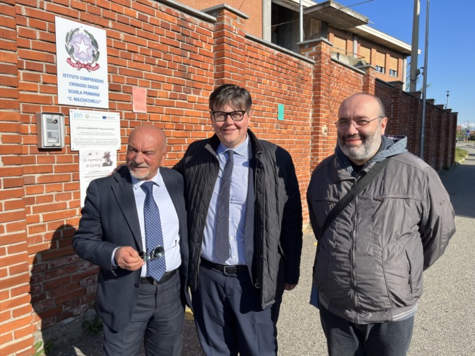 Costanza, l’autista di Falcone, con gli studenti della «Dasso» IL VIDEO