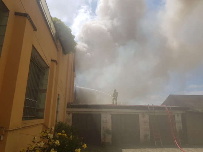 Incendio alla Giuliano Caffé di Caluso