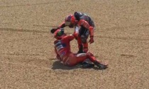 MotoGp Francia, incidente per Bagnaia: gara finita