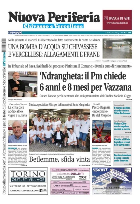 La Nuova Periferia è in edicola oggi, mercoledì 14 giugno