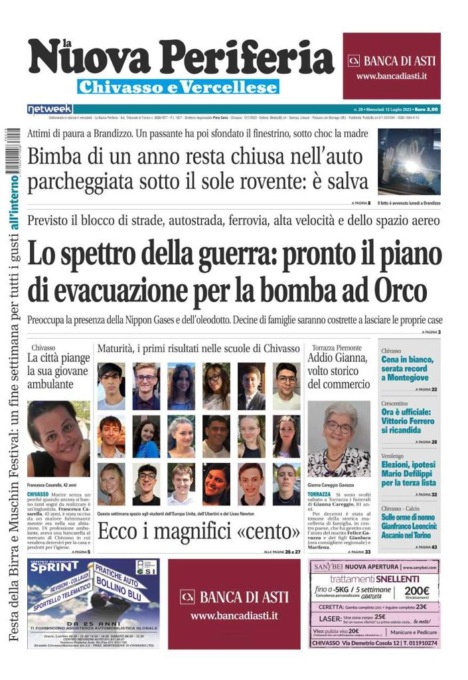 La Nuova Periferia è in edicola oggi, mercoledì 12 luglio