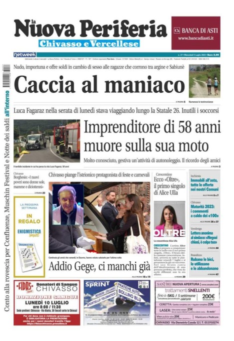 La Nuova Periferia è in edicola oggi, mercoledì 5 luglio
