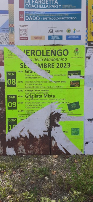 Vandalizzati i manifesti della Patronale