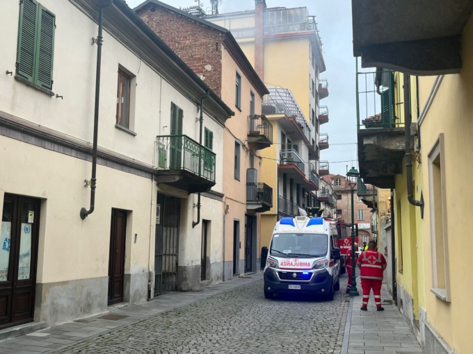 Appartamento in fiamme in centro a Chivasso