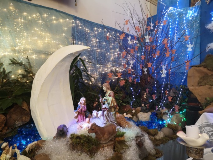 Il presepe degli angeli alla Campagna
