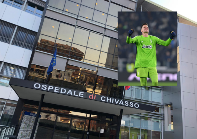 Il portiere della Juventus Szczesny operato all’ospedale di Chivasso
