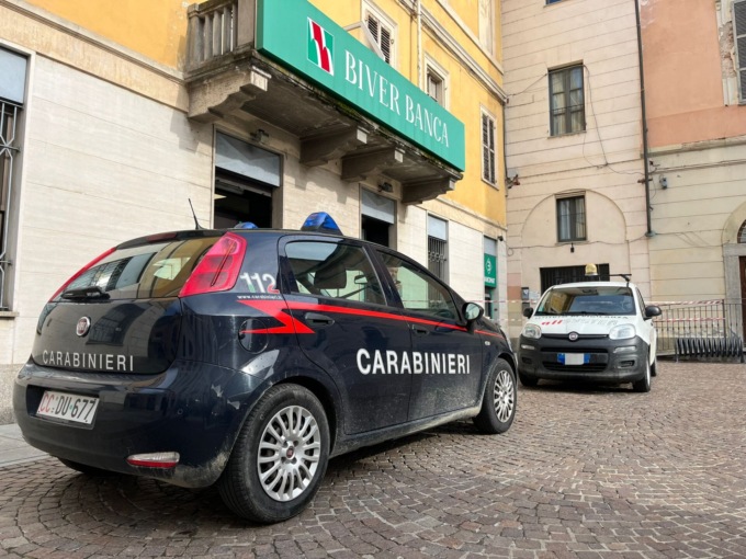 Assalto fallito alla BiverBanca di Crescentino