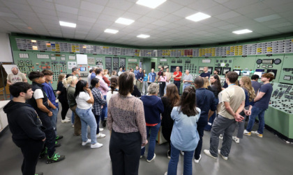 I partecipanti della Summer School in visita alla centrale nucleare di Trino