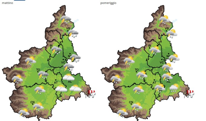 Meteo, attenzione: sabato pioggia… domenica forti temporali