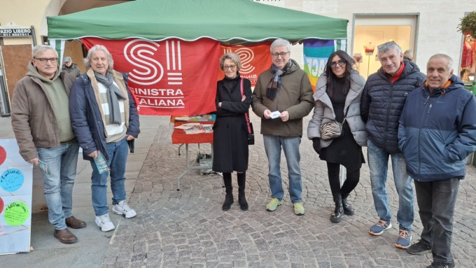Circolo di Sinistra Italiana contro Meloni e le spese belliche