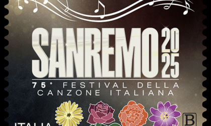 Sanremo 2025, francobollo del Ministero delle Imprese e del Made in Italy