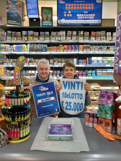 10eLotto, colpo da 25mila euro a Livorno Ferraris