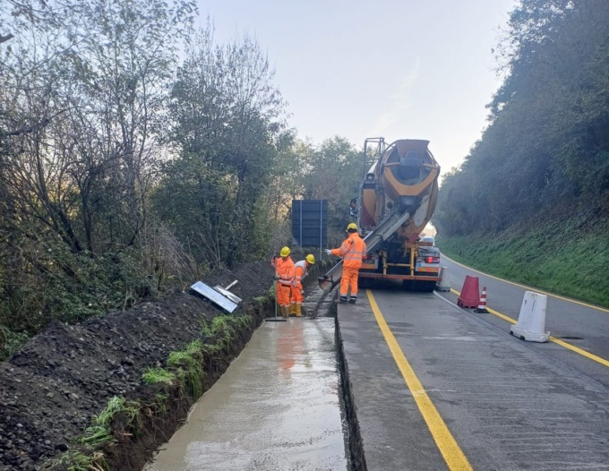 Strada provinciale 110 chiusa per lavori