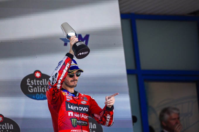 MotoGP, Bagnaia terzo a Jerez de la Frontera