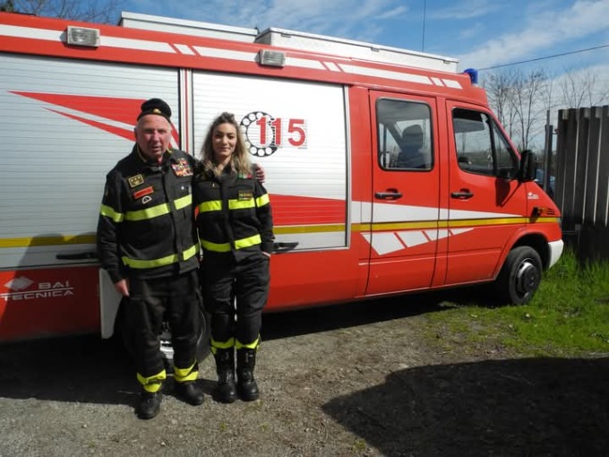 Valentina Pani, l’unica donna vigile del fuoco a Montanaro