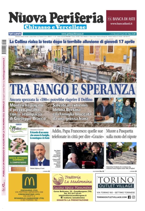La Nuova Periferia di Chivasso e Vercellese è in edicola (da oggi 23 aprile)