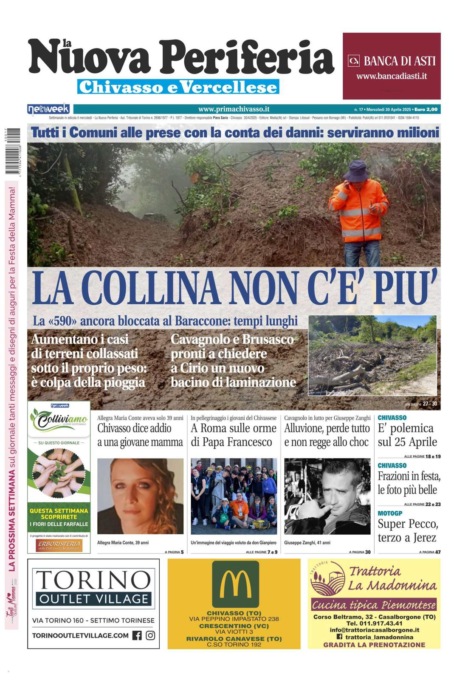 La Nuova Periferia di Chivasso e Vercellese è in edicola (da oggi  30 aprile)