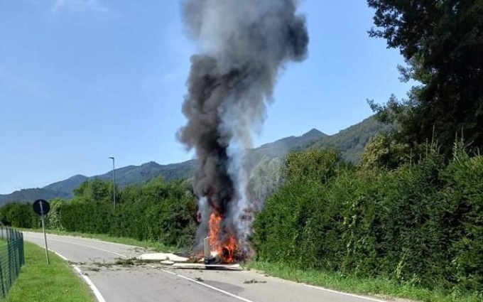 Aereo ultraleggero precipita in Liguria, era partito da Mazzè: due vittime