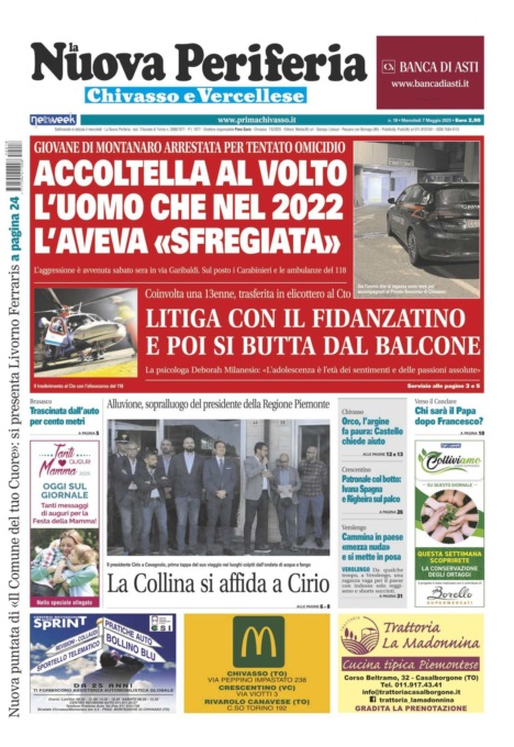 La Nuova Periferia di Chivasso e Vercellese è in edicola (da oggi  7 maggio)