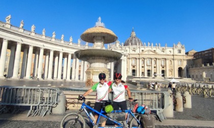 900 chilometri in tandem: pellegrinaggio da Chivasso a Roma