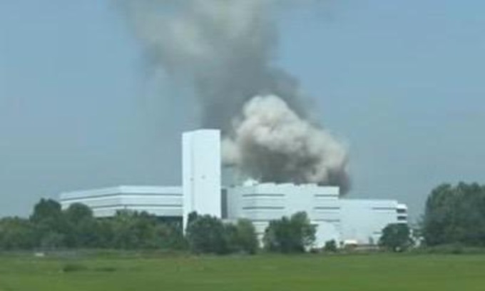 Incendio nella centrale termoelettrica