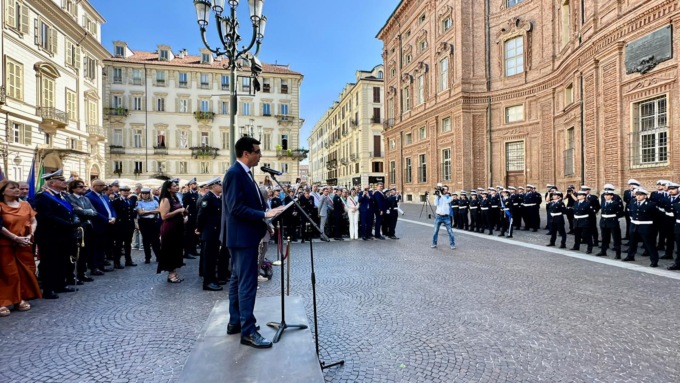 Cerimonia di chiusura del corso per agenti di Polizia Locale, presente Verolengo